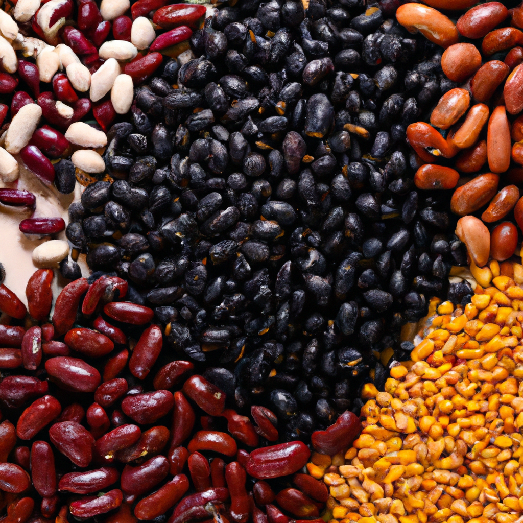 Assorted dried legumes and beans