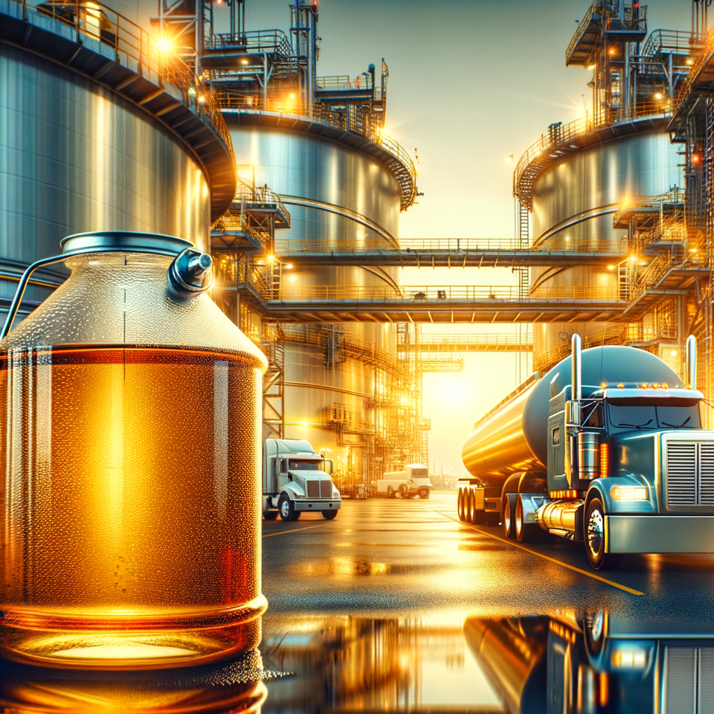 ULSD diesel supplier Caribbean — fuel storage tanks and delivery truck at Caribbean port terminal