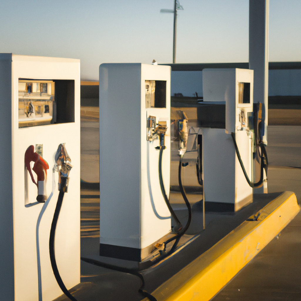 Gasoline supplier Caribbean — fuel pumps at commercial distribution depot